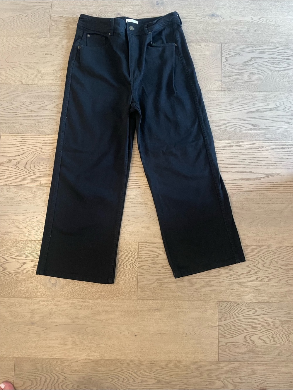 Sezane Black Wide-Leg Jeans